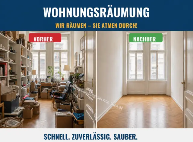 Günstige Wohnungsräumung Gumpoldskirchen: geräumte Wohnung