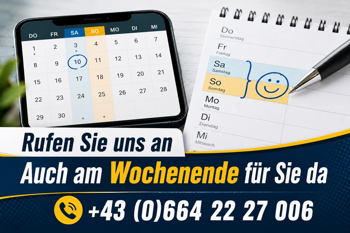 Auch am Wochenende für Sie da